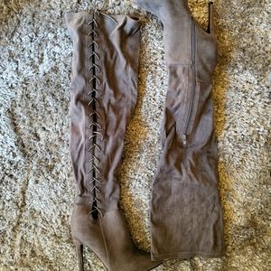 Thigh High Gray boots